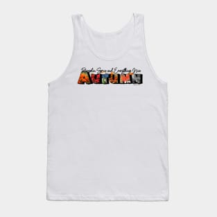 Autumn Big Letter Tank Top